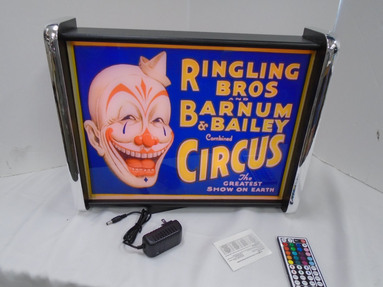 Ringling Brothers Circus LED Display lighted sign lightbox Wall hanging Light Ringling Brothers Circus LED Display lighted sign lightbox Wall hanging Light