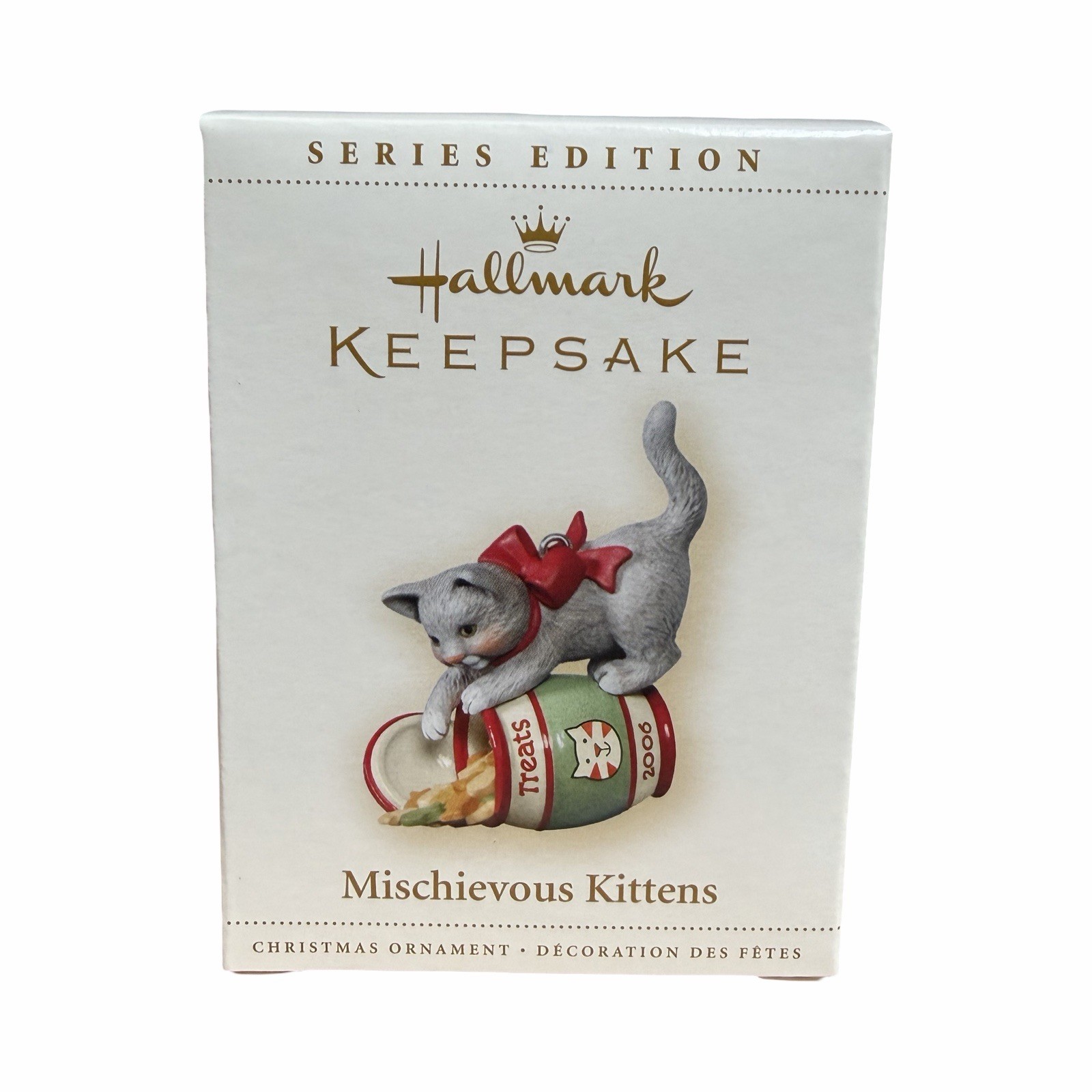 2006 Hallmark Mischievous Kittens Ornament - 8th In Series - Cat Treats 2006 Hallmark Mischievous Kittens Ornament - 8th In Series - Cat Treats