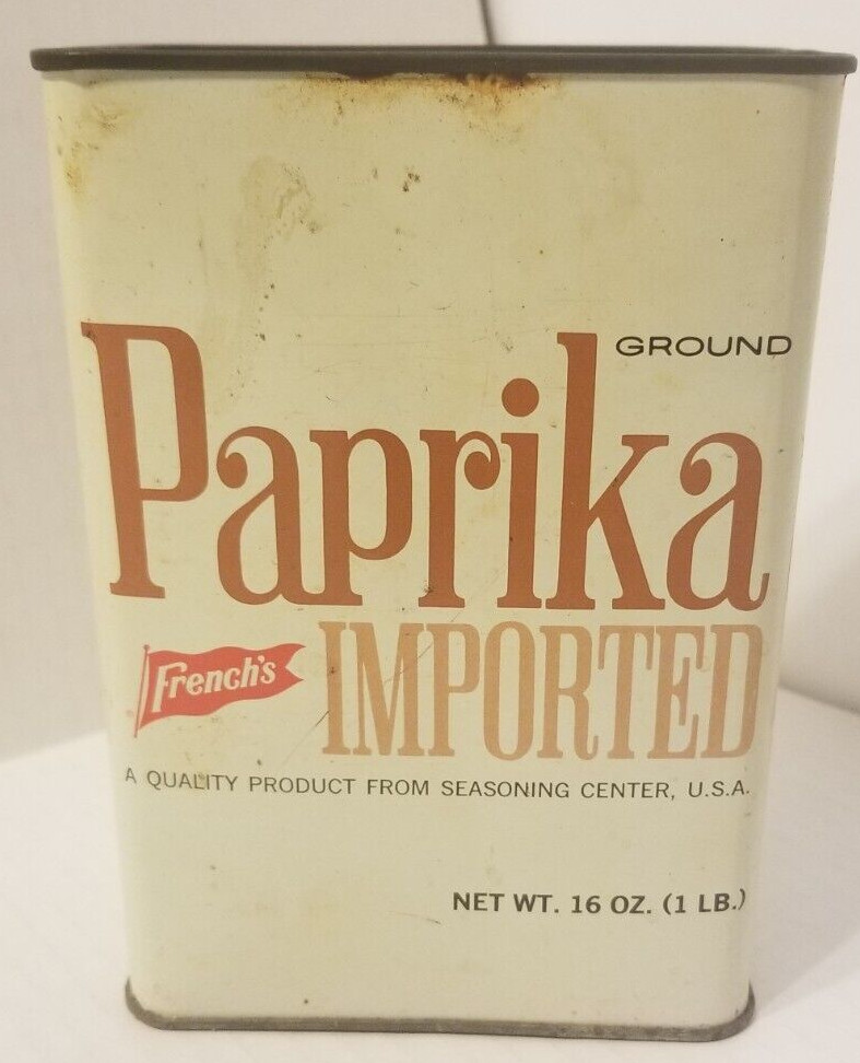 Vintage French's Ground Paprika Tin B251 Vintage French's Ground Paprika Tin B251