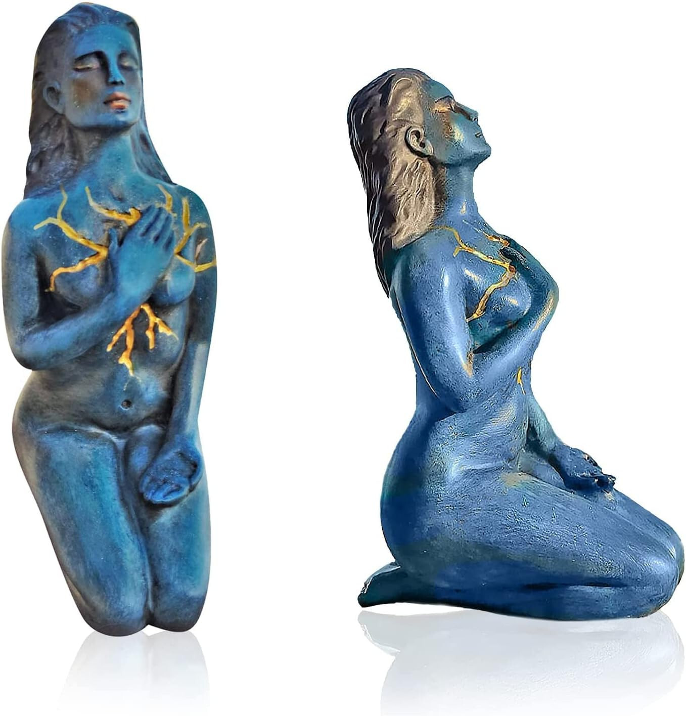 Self Love & Shaping Spirit Godness Sculpture 7.1inch Healing Goddess x 2 Statues