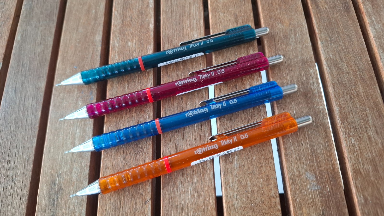 rare Rotring Tikky II transparent body mechanical pencil lot NOS rare Rotring Tikky II transparent body mechanical pencil lot NOS
