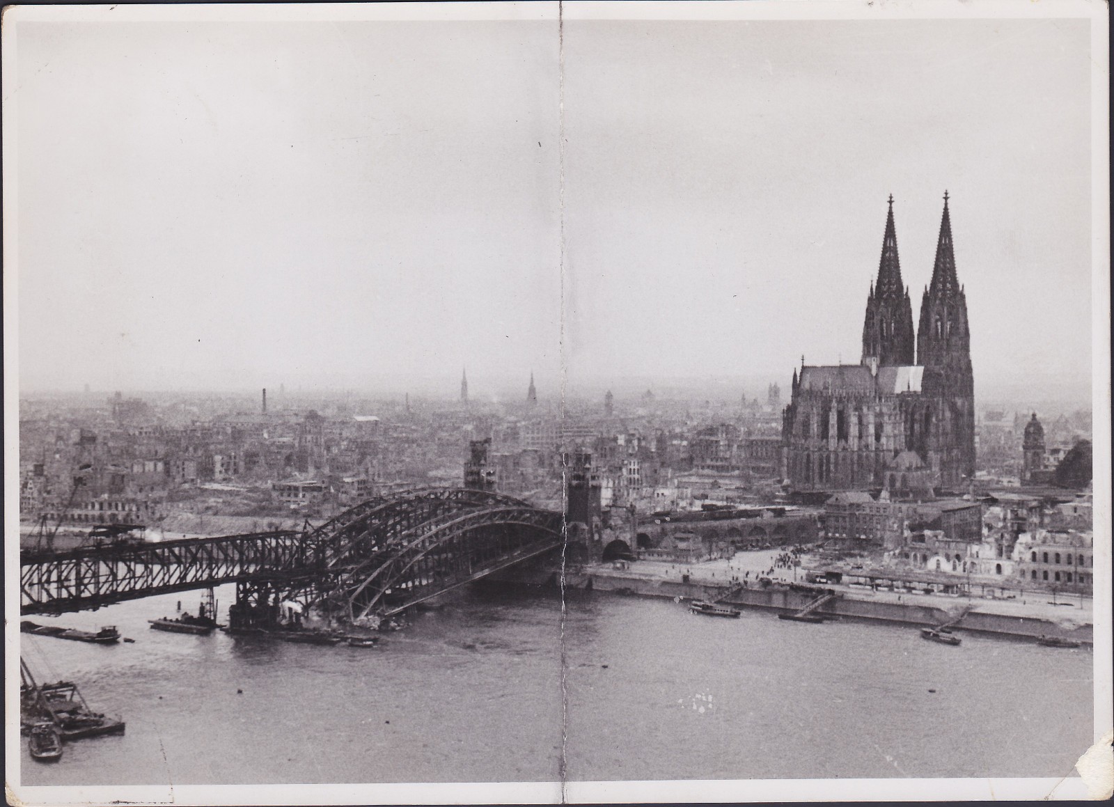 Original 1945 Walter Dick Vintage Photos Cologne Germany WWII Ruins Stamped Pair Original 1945 Walter Dick Vintage Photos Cologne Germany WWII Ruins Stamped Pair