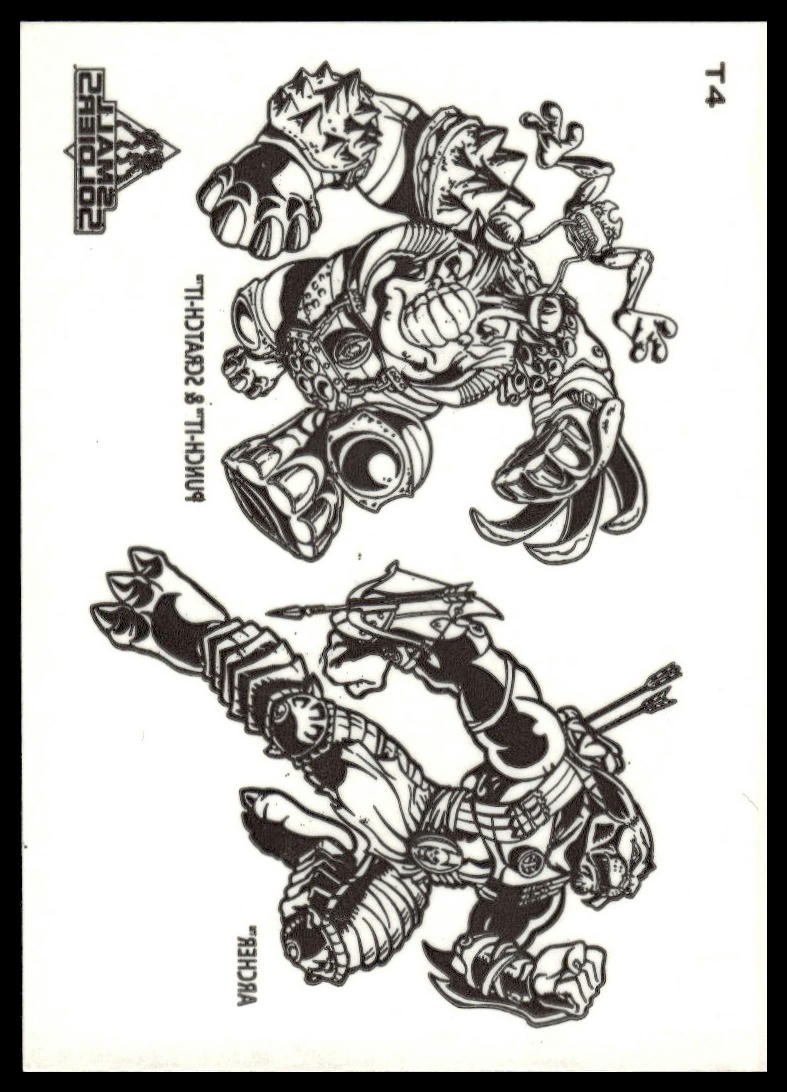 1998 Inkworks Small Soldiers #T4 Archer, Punch-It & Scratch-It Tattoos 1998 Inkworks Small Soldiers #T4 Archer, Punch-It & Scratch-It Tattoos