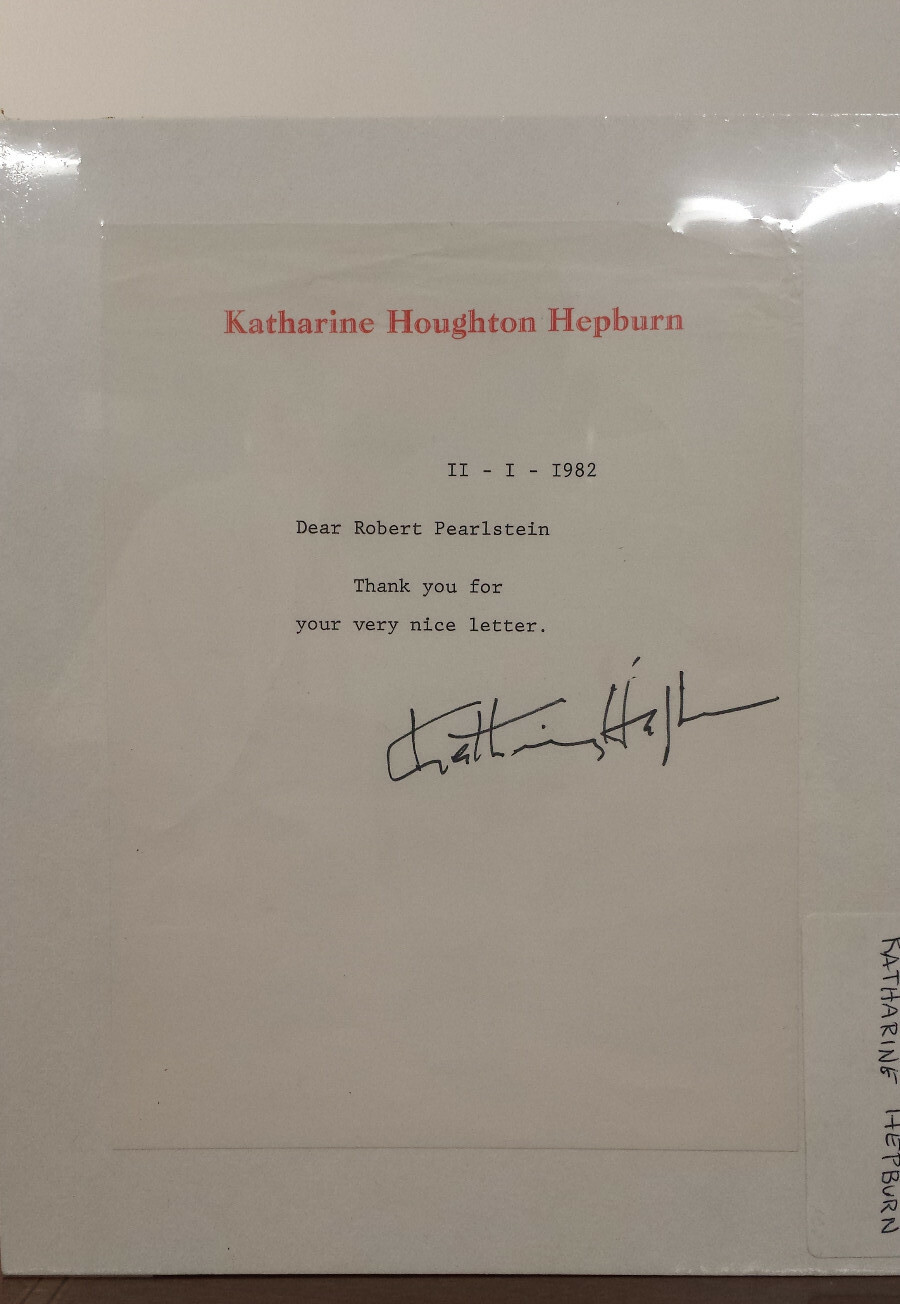 Authentic Katharine Hepburn Autograph Typed 1982 Letter Signed Original