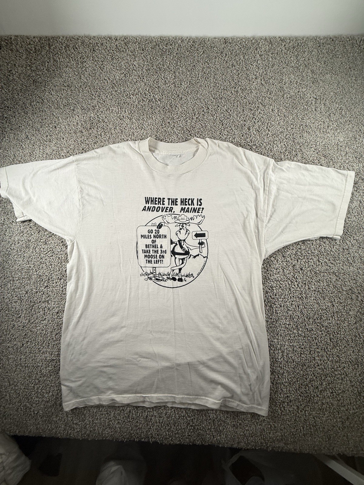 Vintage Saying Where the heck is LEEDS, MAINE? Mens Large T-Shirt Streetwear Vintage Saying Where the heck is LEEDS, MAINE? Mens Large T-Shirt Streetwear