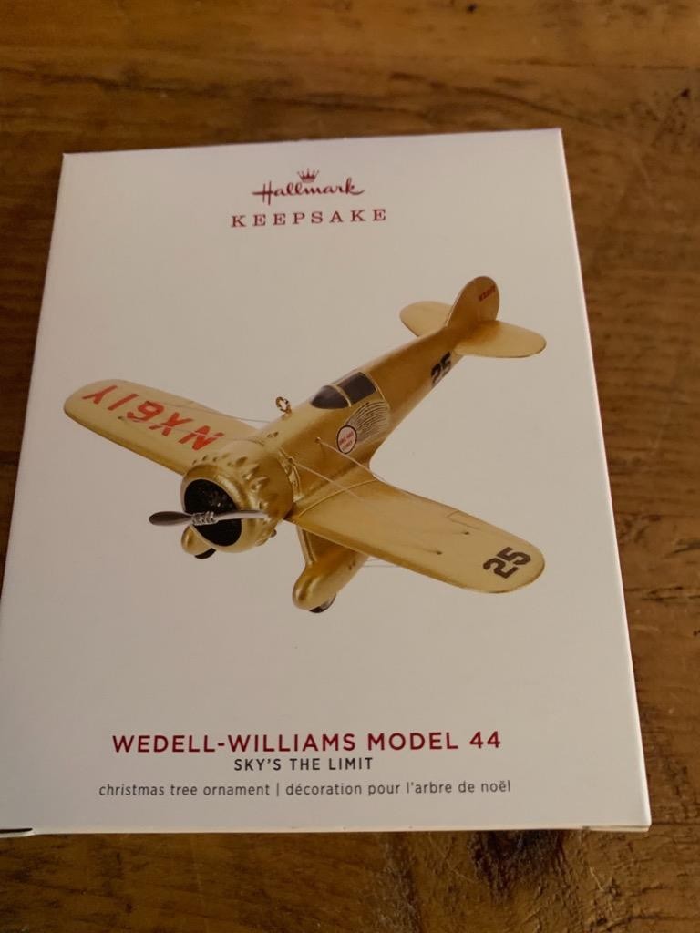 Hallmark Keepsake Ornament 2019 Wedell-Williams Model 44 Sky's the Limit #23