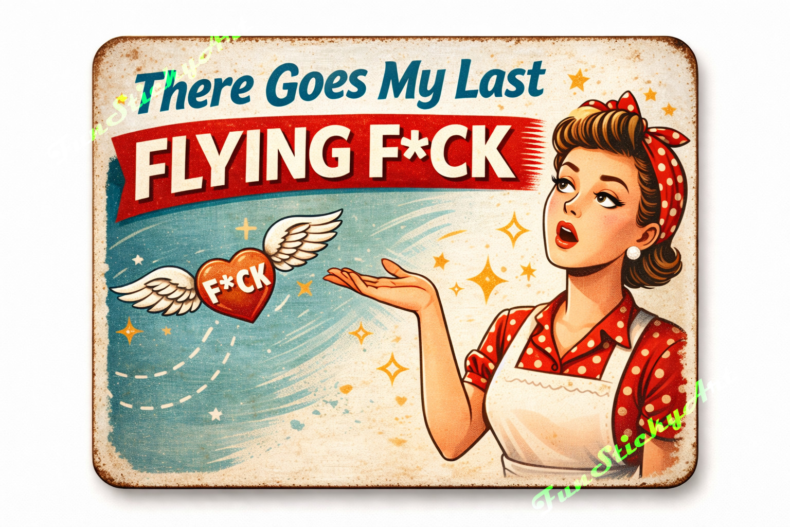 3x4" Retro Funny Fridge Magnet – Vintage Kitchen Humor Gift Idea
