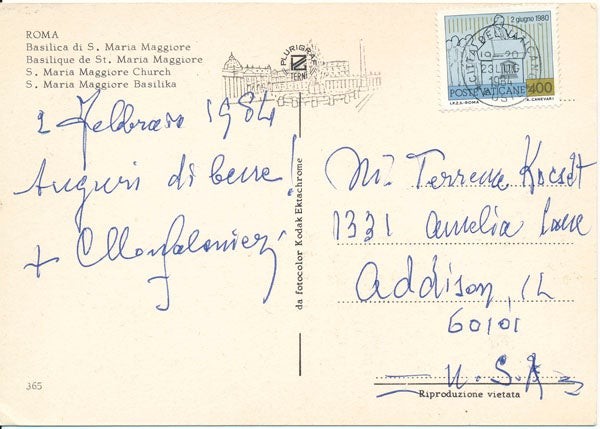 Carlo Cardinal CONFALONIERI / Signature and inscription Signed Carlo Cardinal CONFALONIERI / Signature and inscription Signed