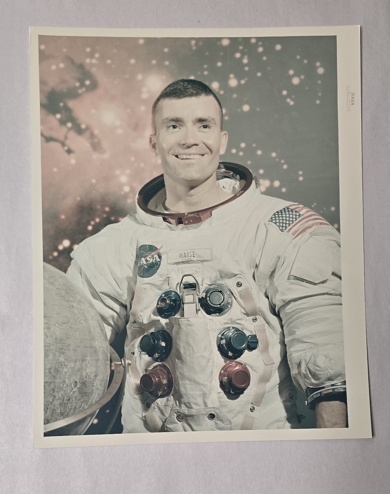 Vintage NASA Red Number Photo Apollo 13 Fred Haise S-69-62238 Vintage NASA Red Number Photo Apollo 13 Fred Haise S-69-62238