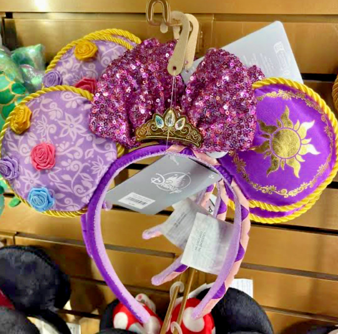 Disneyland Paris Tangled Rapunzel Dress Sun Crown Sequin Ears Headband DLP NWT Disneyland Paris Tangled Rapunzel Dress Sun Crown Sequin Ears Headband DLP NWT
