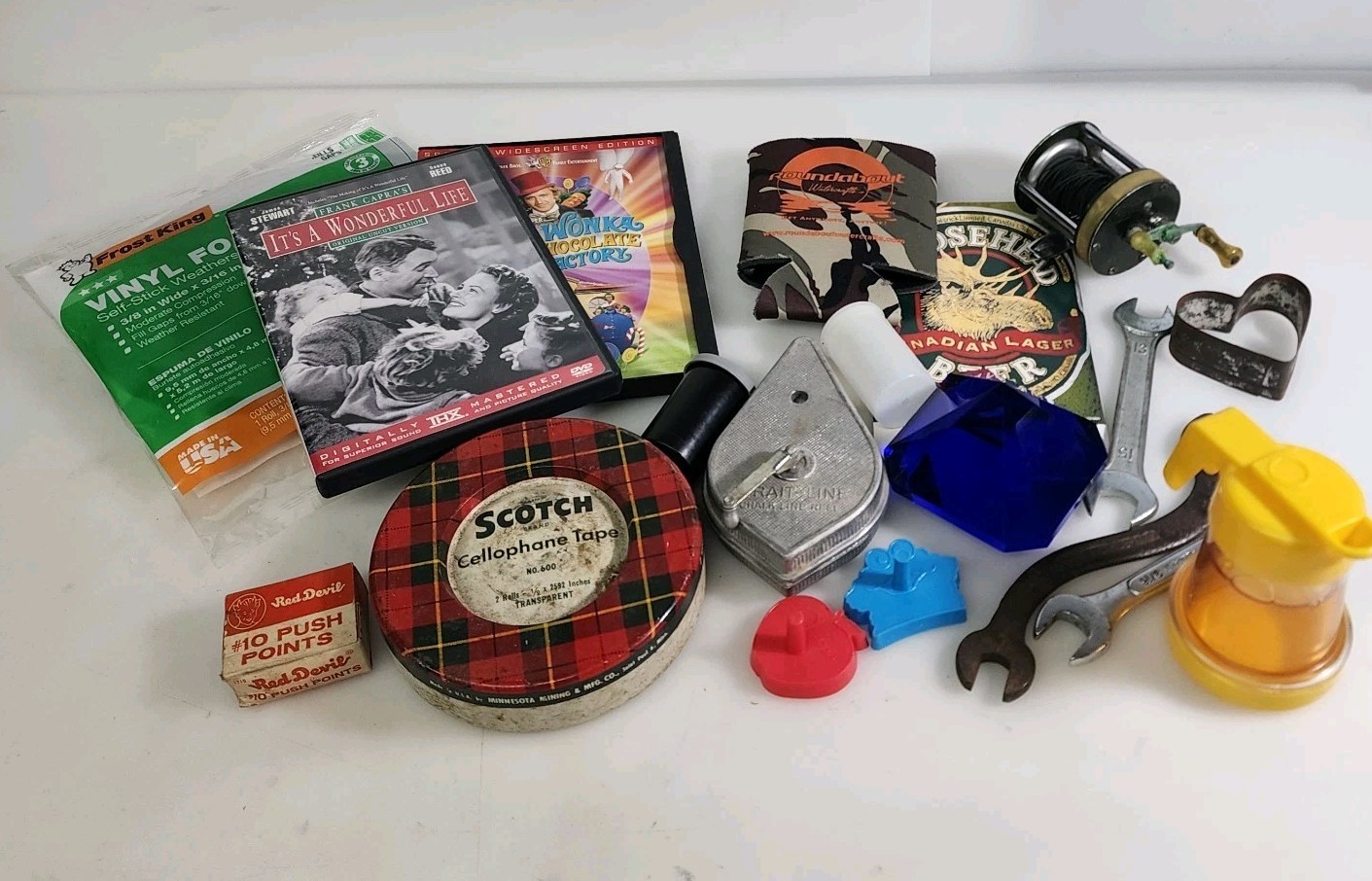 Junk Drawer Lot Random Fishing Reel Wrenches Paper Weight Vintage Knick Knacks Junk Drawer Lot Random Fishing Reel Wrenches Paper Weight Vintage Knick Knacks