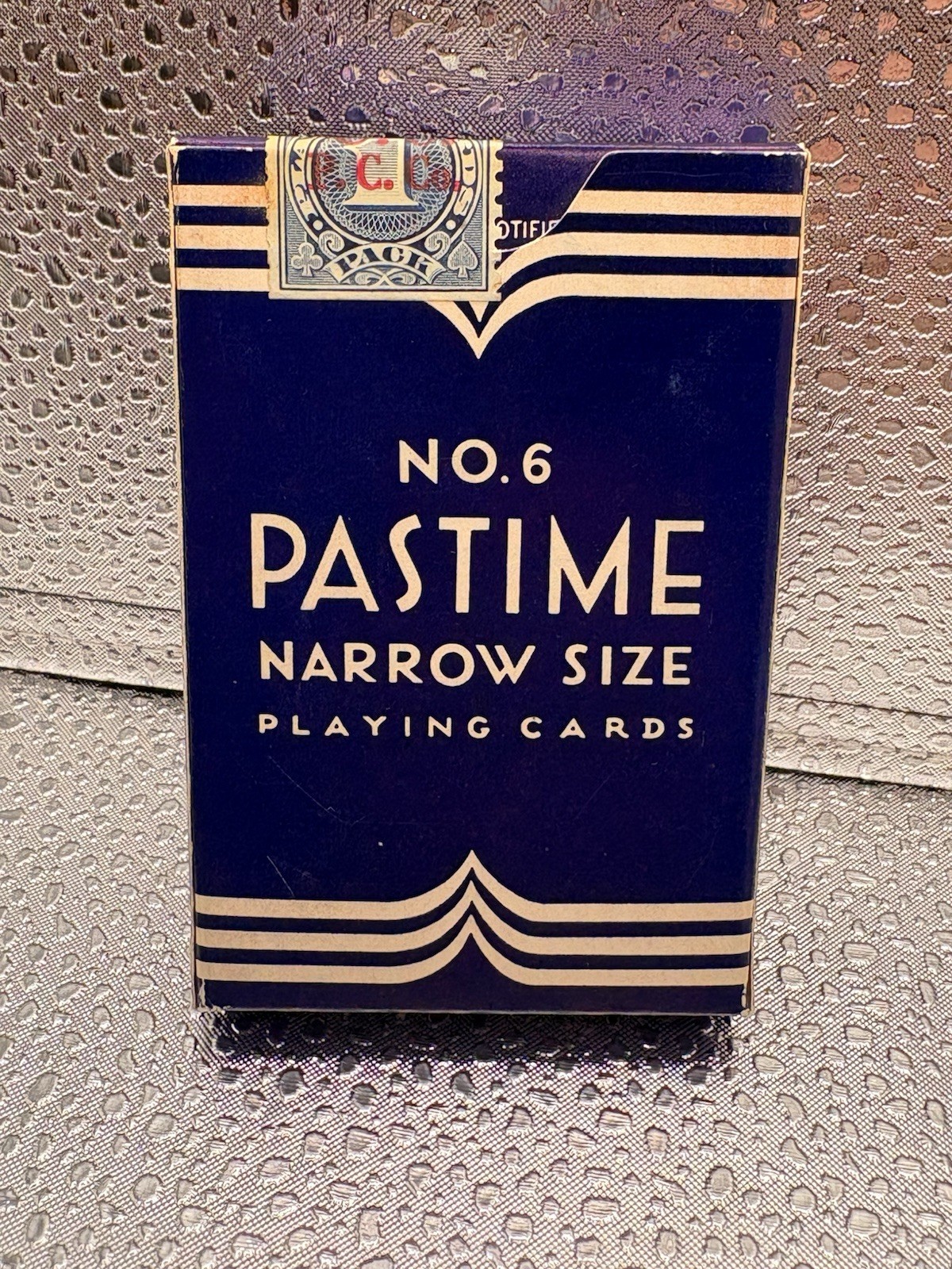 Vintage No. 6 Pastime Narrow Playing Cards Unopened Original Tax Stamp NOS Rare Vintage No. 6 Pastime Narrow Playing Cards Unopened Original Tax Stamp NOS Rare