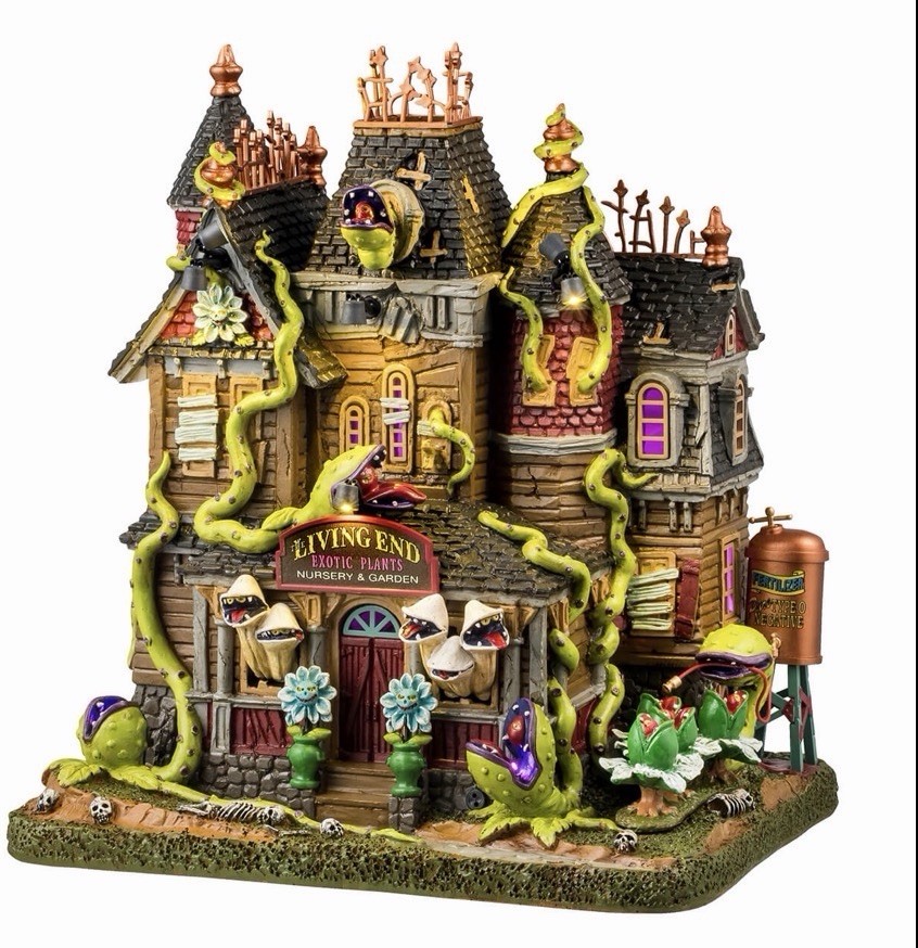 Lemax Spooky Town the Living End Exotic LED Light Up House