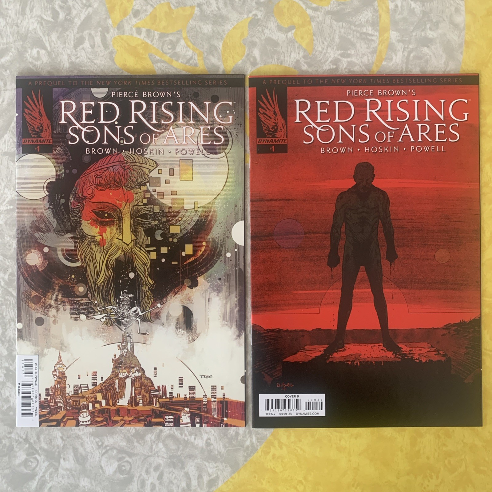 RED RISING Sons of Ares 1 COVER A & B rare lot of 2 HTF NM- Pierce ...