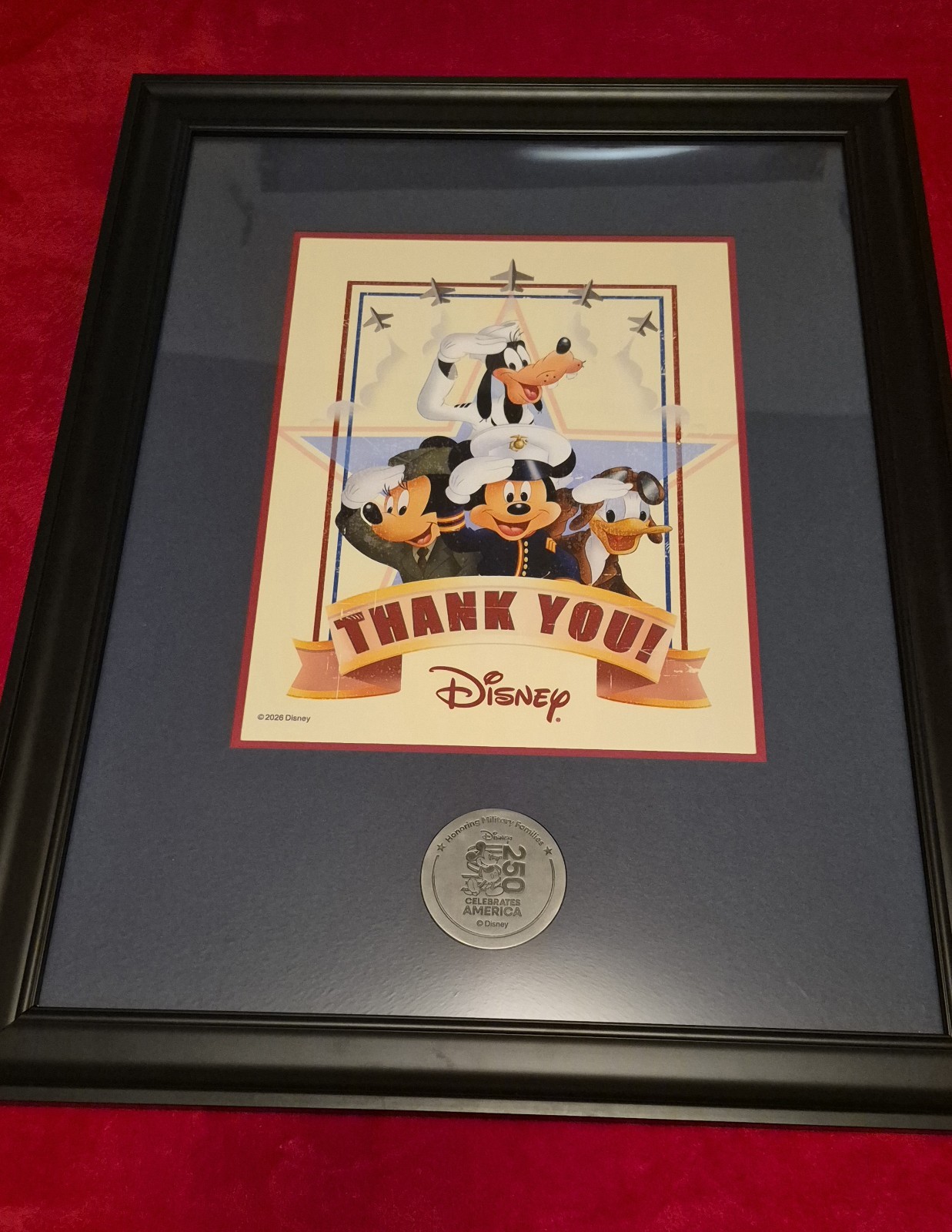 Ultra Rare 250th America Celebrations Military Disney Print Mickey Salute Print Ultra Rare 250th America Celebrations Military Disney Print Mickey Salute Print