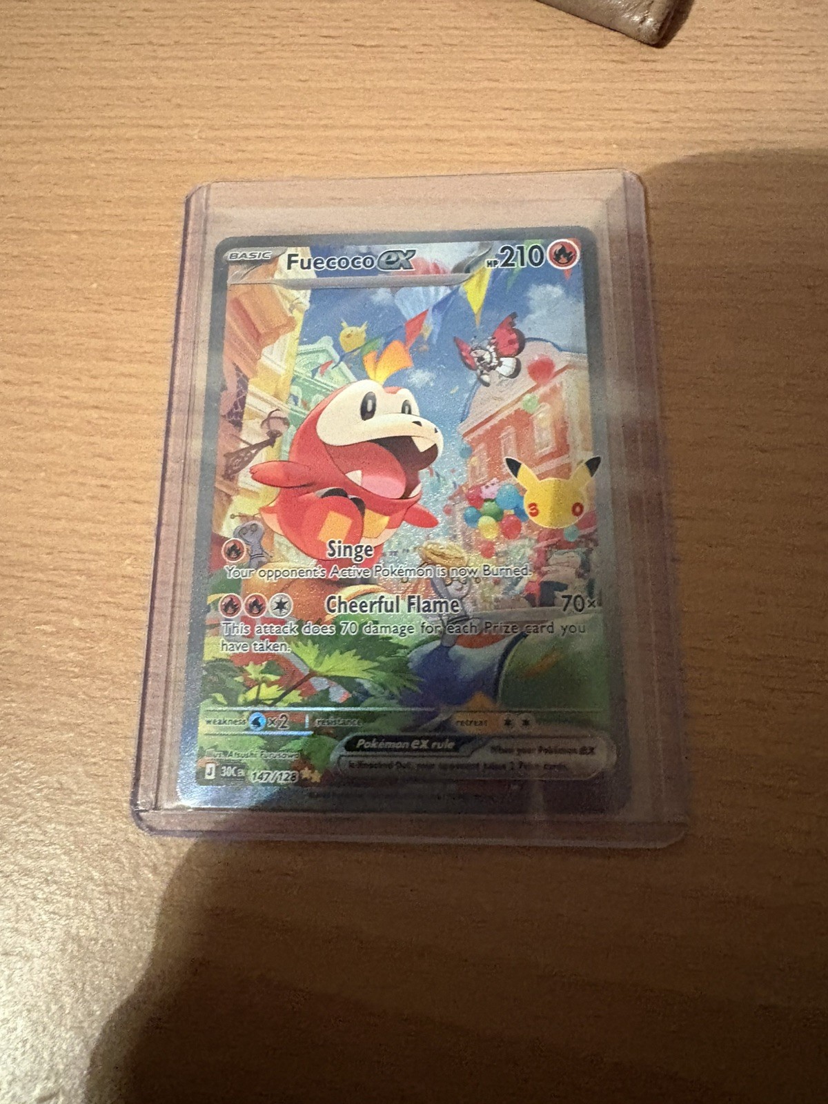 Fuecoco ex 147/182 30th Anniversary Ultra Rare Holo 210HP Pokemon TCG Fuecoco ex 147/182 30th Anniversary Ultra Rare Holo 210HP Pokemon TCG