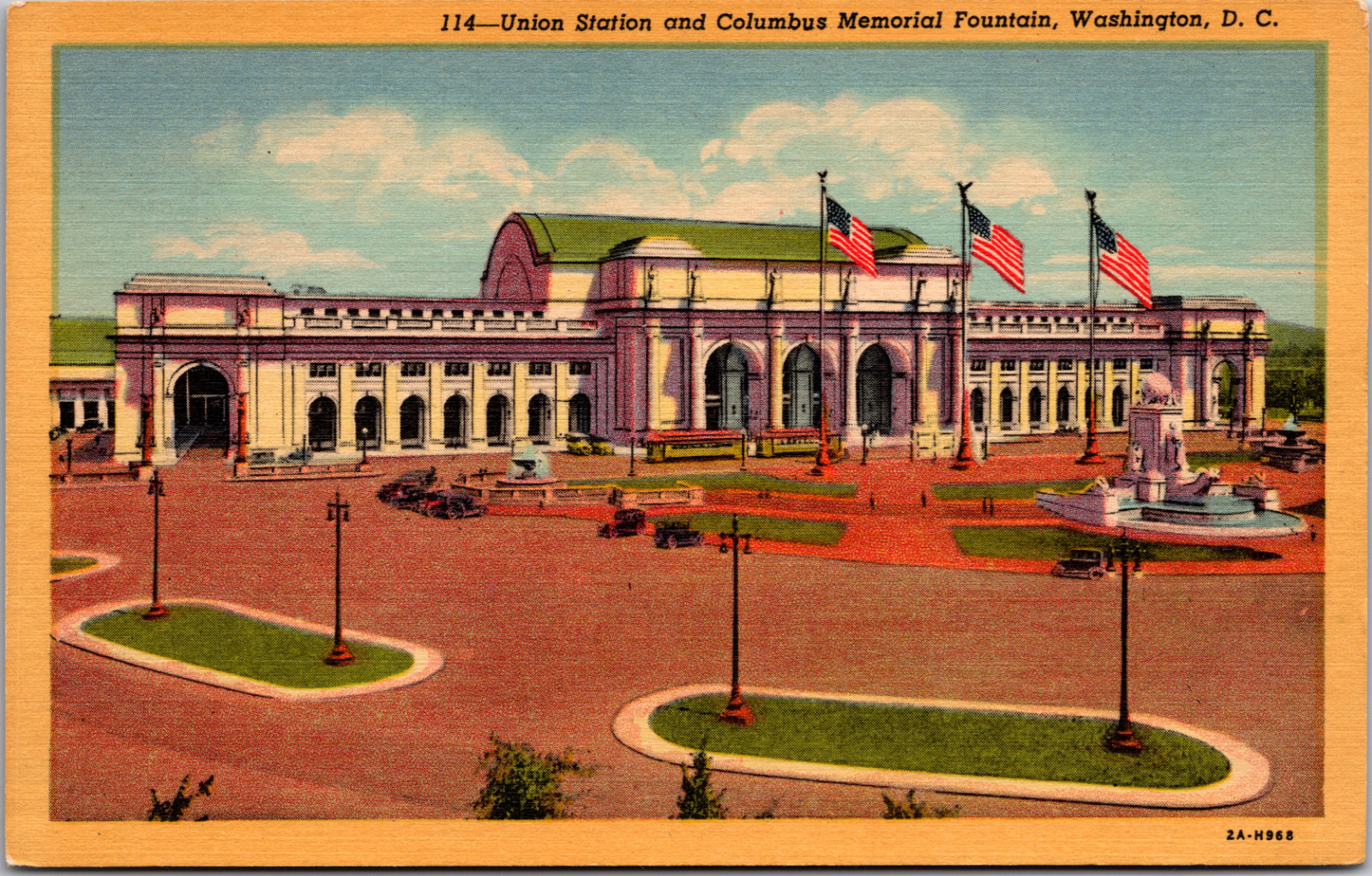Postcard Union Station and Columbus Memorial Fountain Washington D.C. Postcard Union Station and Columbus Memorial Fountain Washington D.C.