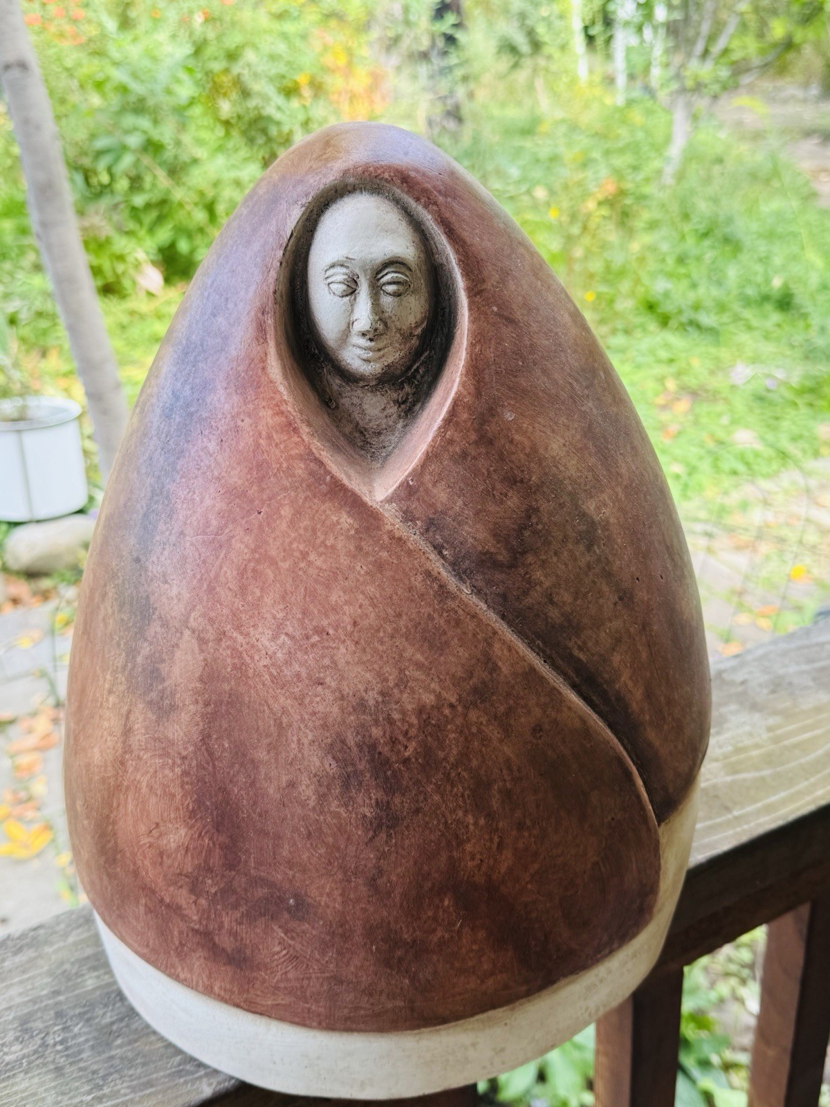 Large Blanket Woman Pottery Sculpture Southwest Native American Style 17” Large Blanket Woman Pottery Sculpture Southwest Native American Style 17”