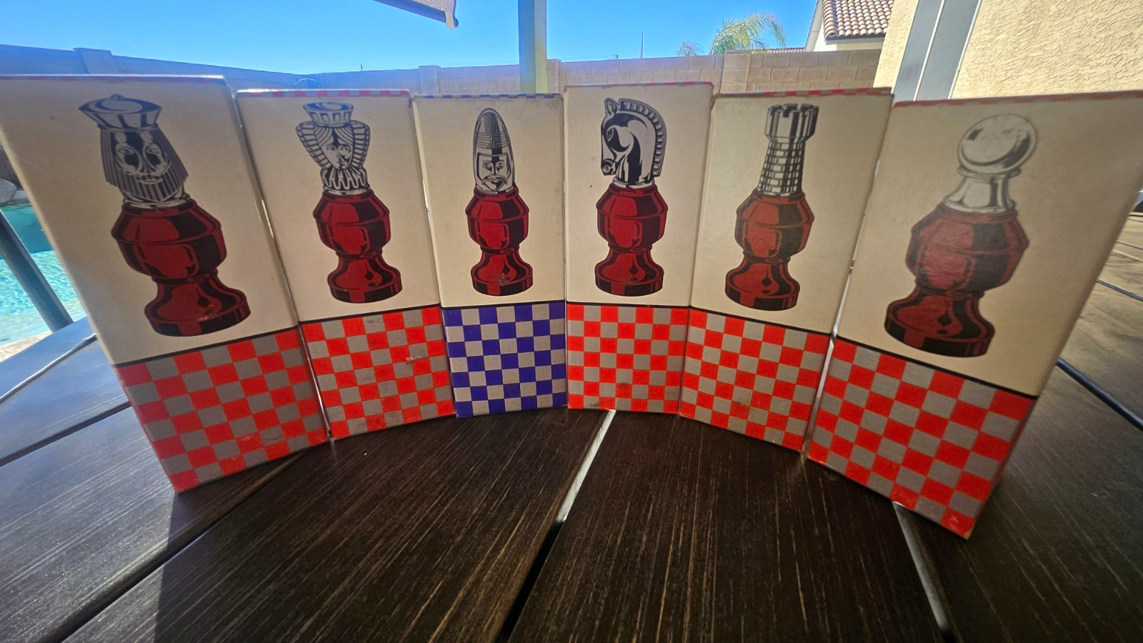 VTG NEW Avon Chess Pieces After Shave Cologne Lot of 6 3 fl oz Each w/ Boxes Set VTG NEW Avon Chess Pieces After Shave Cologne Lot of 6 3 fl oz Each w/ Boxes Set