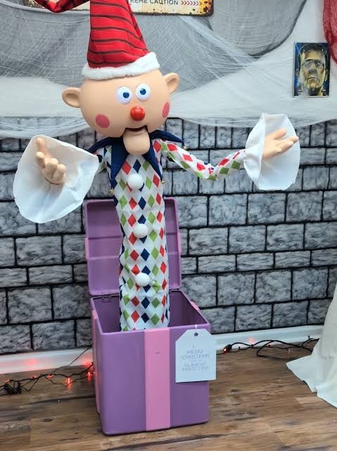 5.3 FT ANIMATED CHARLIE IN THE BOX FROM RUDOLPH RED NOSED REINDEER DISPLAY