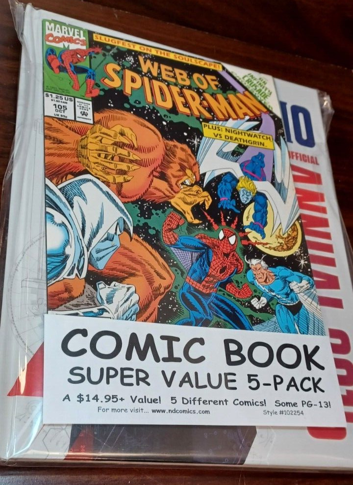 Comic Book Super Value Pack (5-Pack) NEW (Sealed)-Free Shipping with Tracking