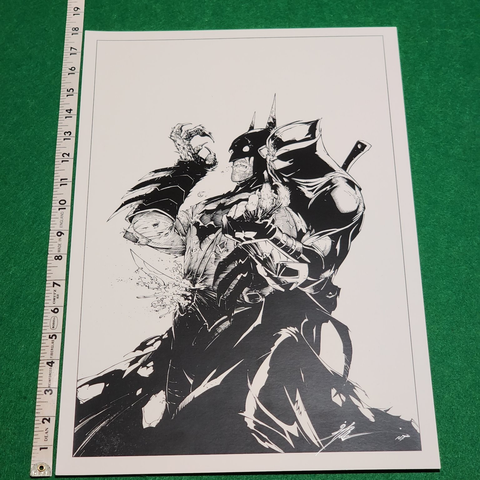 Batman Court of Owls Greg Capullo Signed Art Print DC Comic Book Panel 18x12