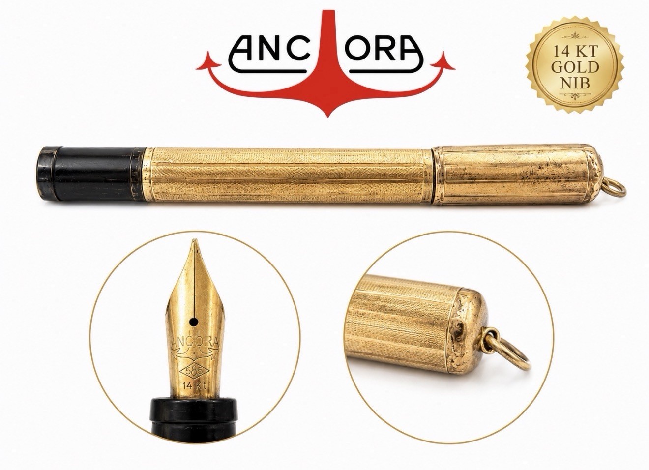 Vintage 1920 Retractable Fountain Pen With Gold Nib Vintage 1920 Retractable Fountain Pen With Gold Nib