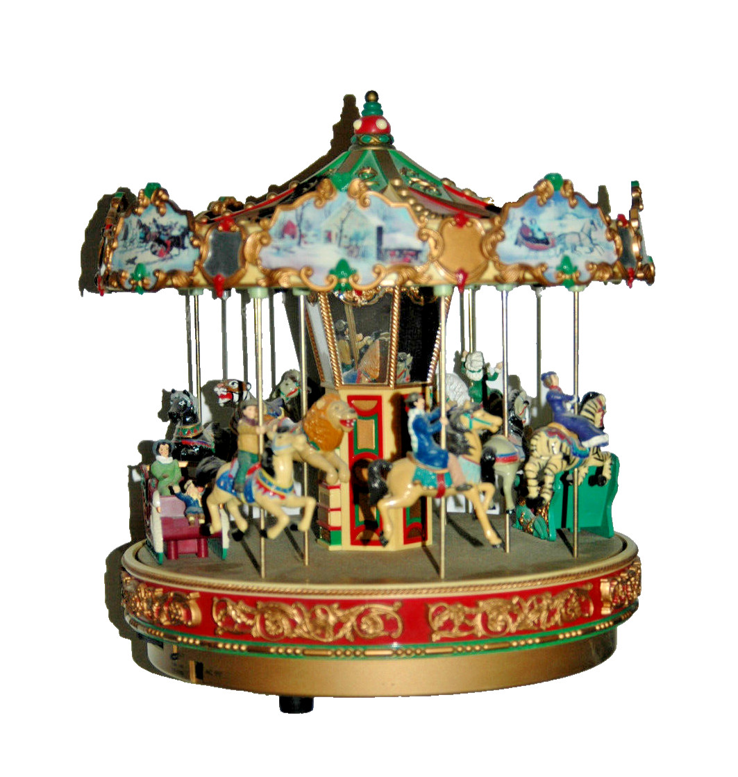 MR CHRISTMAS Holiday Merry Go Round Musical Animated Carousel *READ CONDITION* MR CHRISTMAS Holiday Merry Go Round Musical Animated Carousel *READ CONDITION*