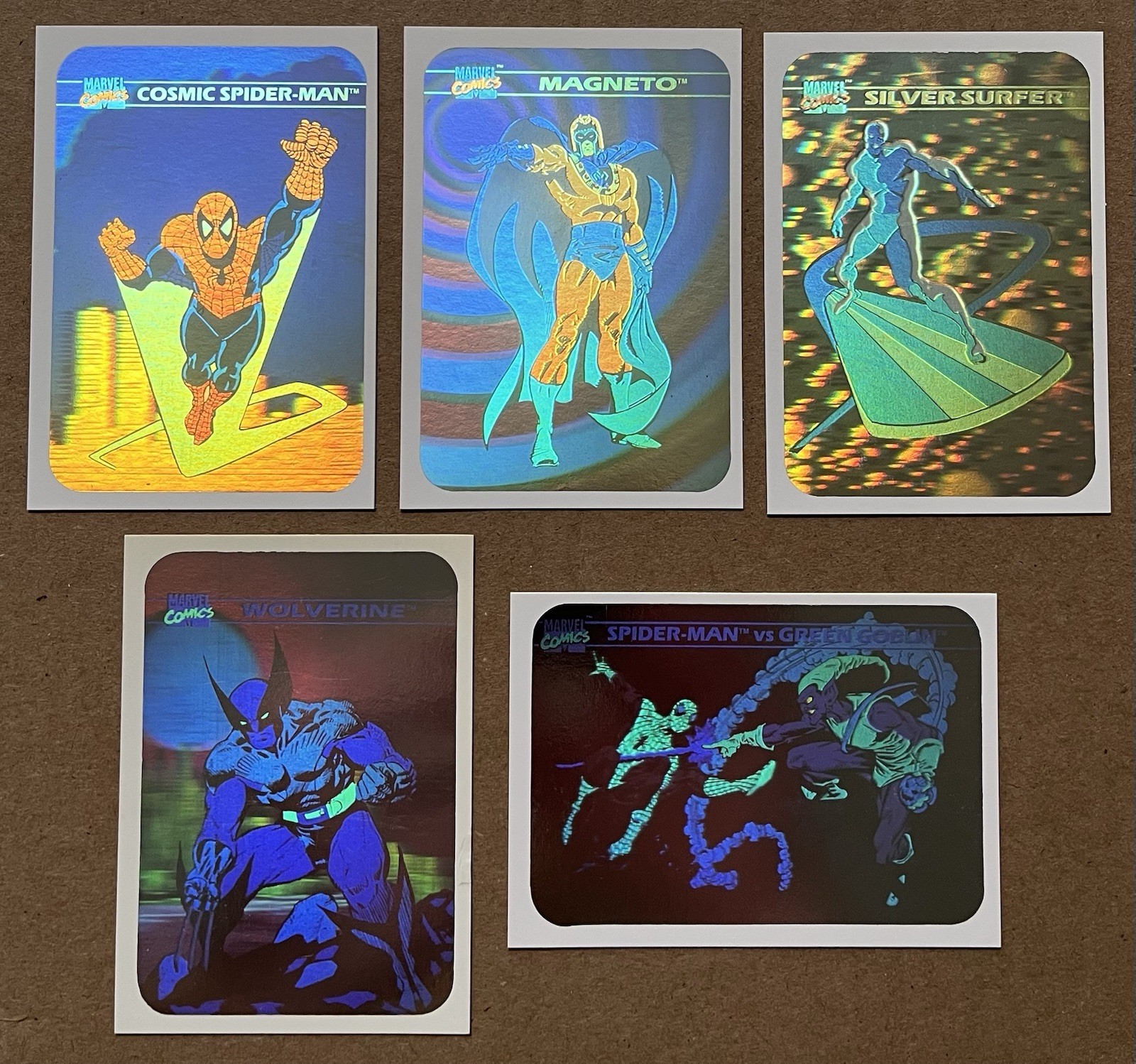 1990 IMPEL Marvel Universe SERIES 1 HOLOGRAM SET - MH1 MH2 MH3 MH4 MH5 - HOT 1990 IMPEL Marvel Universe SERIES 1 HOLOGRAM SET - MH1 MH2 MH3 MH4 MH5 - HOT