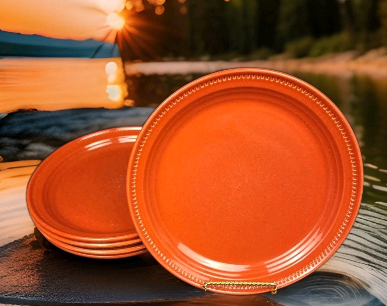 Dansk Craft Colors Rhubarb Dinner Plate 10 3/8 in Set of 5 Dansk Craft Colors Rhubarb Dinner Plate 10 3/8 in Set of 5