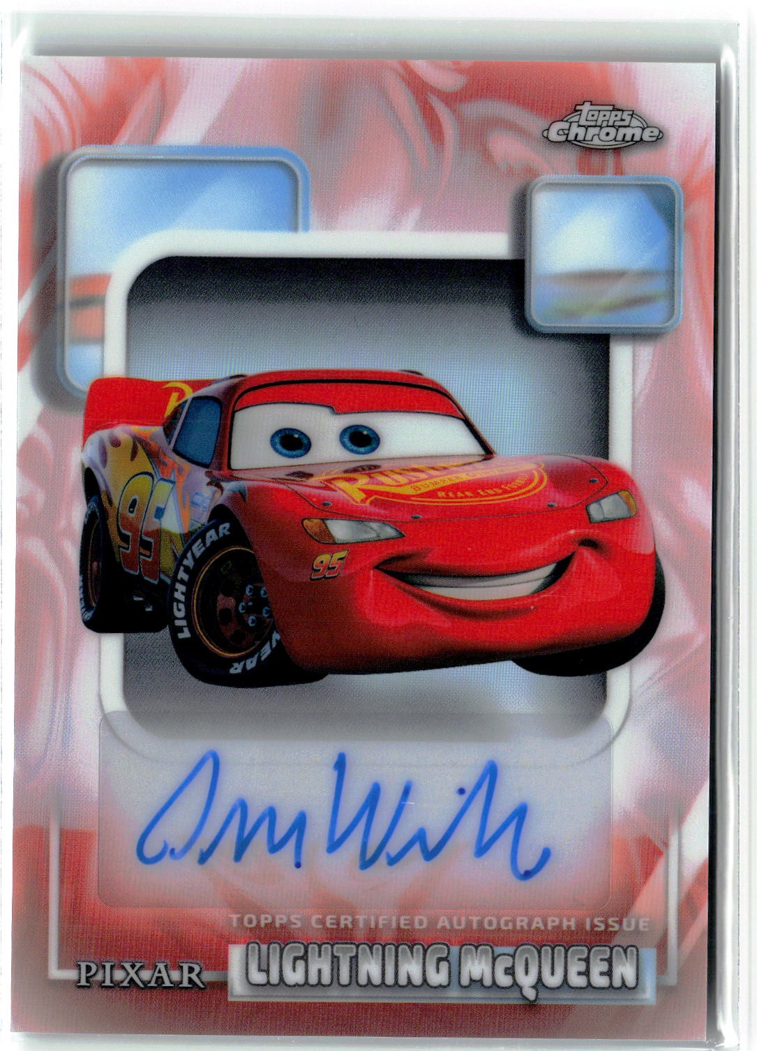Lightning McQueen 2026 Topps Disney Chrome AA-OW Cars Auto Owen Wilson