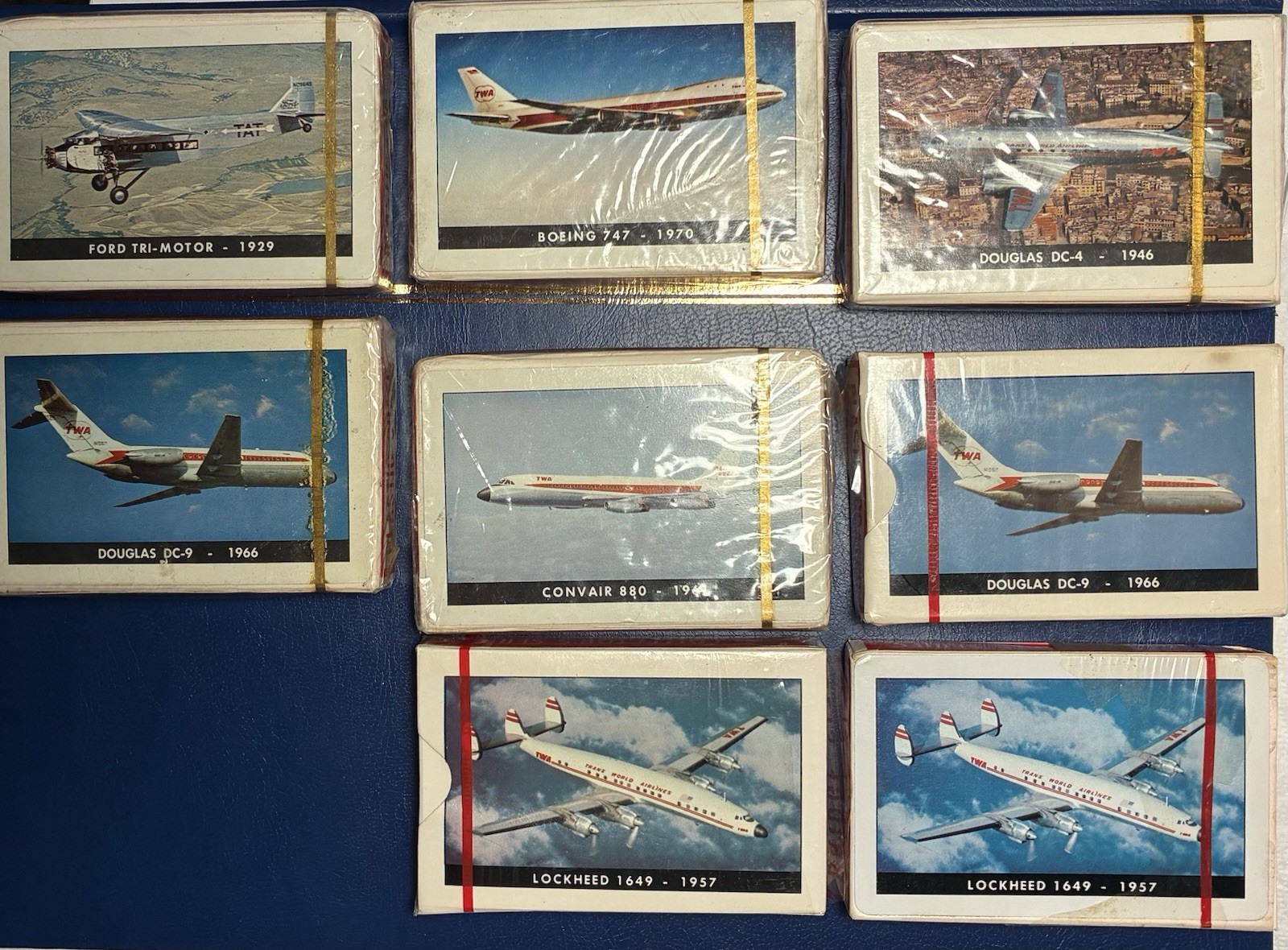 Vintage TWA Collector’s Series Playing Cards – Lot of 8 Decks Vintage TWA Collector’s Series Playing Cards – Lot of 8 Decks