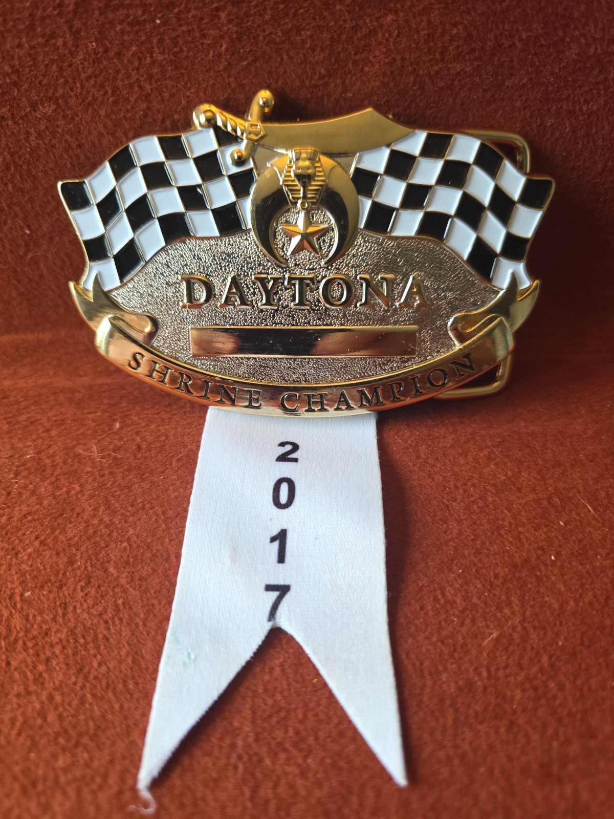 RARE 2017 Shriner International Daytona Shrine Champion Belt Buckle