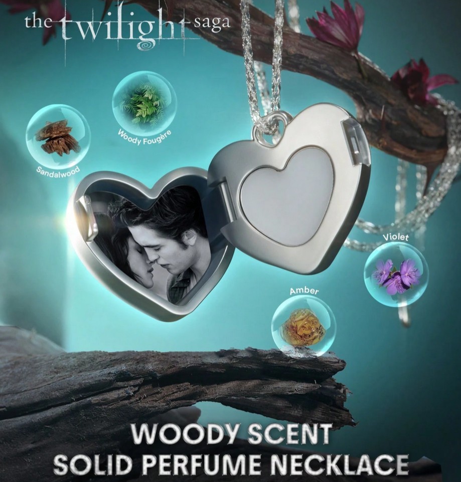 The TWILIGHT SAGA™ SOULMATES Solid Perfume Silver Necklace