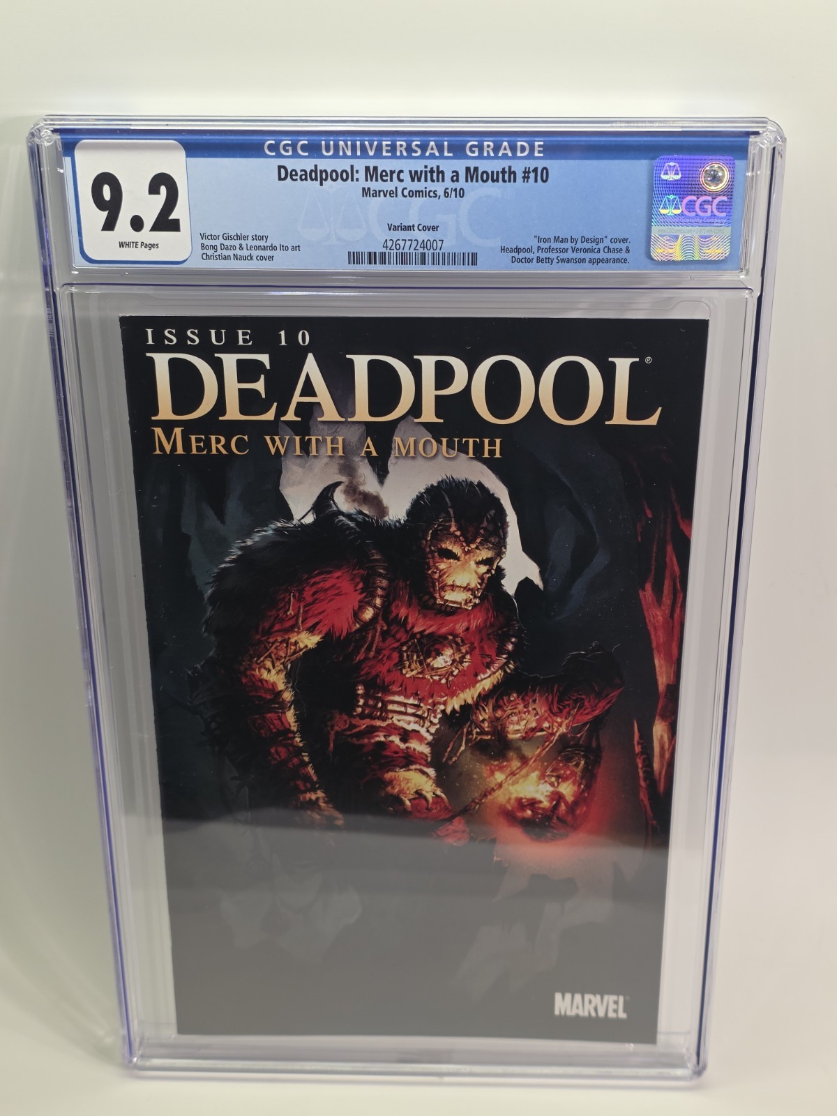 2009 Marvel Comics Deadpool Merc with a Mouth 10 Iron Man 1:15 Variant