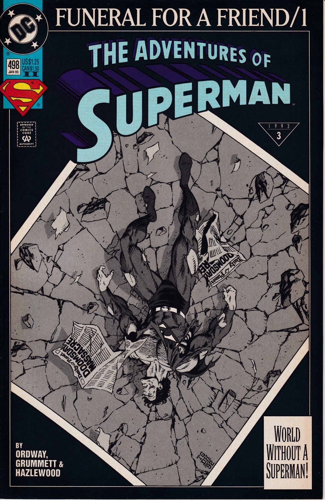 Adventures of Superman (1987) #498REP.2ND Published Jan 1993 by DC. Adventures of Superman (1987) #498REP.2ND Published Jan 1993 by DC.