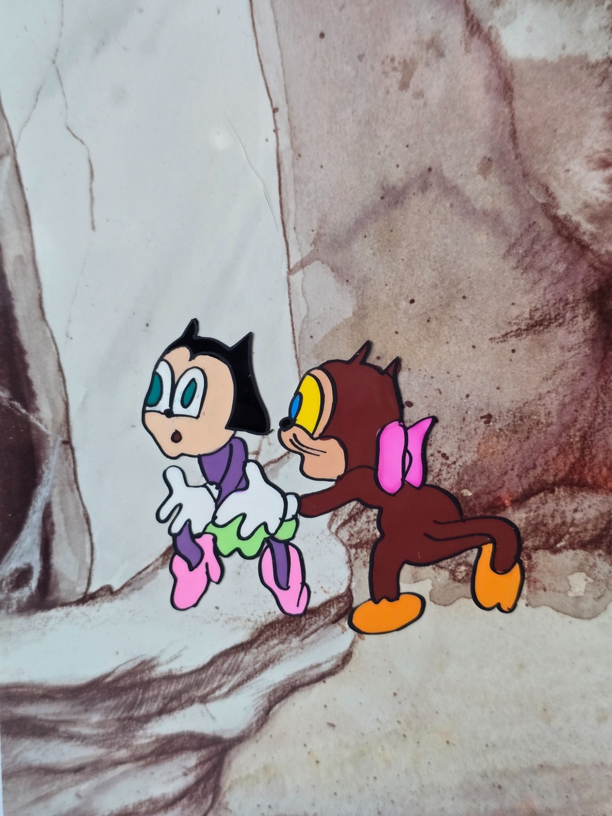 VINTAGE KRAZY KAT KITTY KAT CARTOON HAND PAINTED PRODUCTION ART ANIMATION CEL VINTAGE KRAZY KAT KITTY KAT CARTOON HAND PAINTED PRODUCTION ART ANIMATION CEL