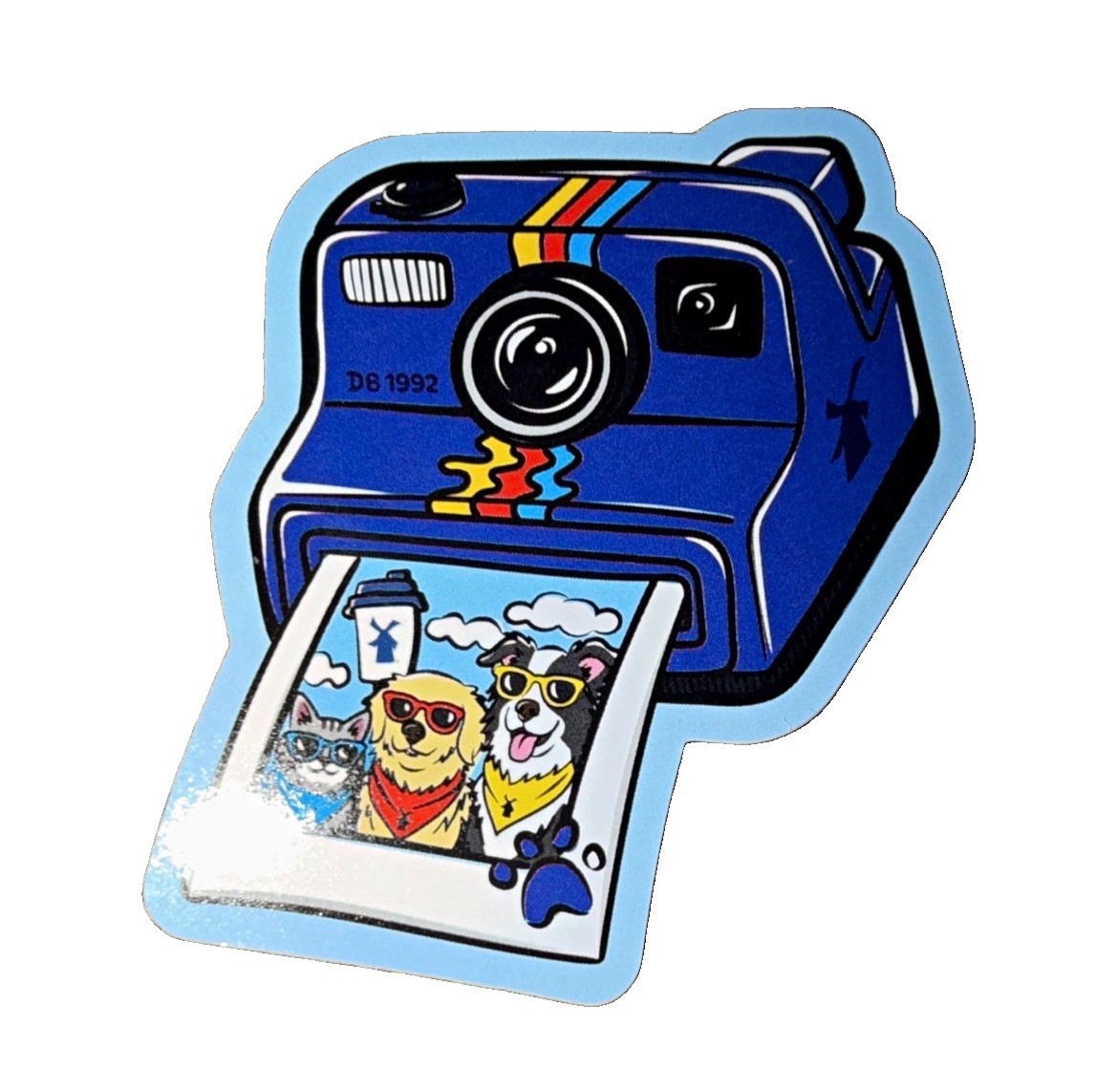 Dutch Bros Polaroid Camera With Dogs Limited Exclusive Second Chance Sticker 26 Dutch Bros Polaroid Camera With Dogs Limited Exclusive Second Chance Sticker 26