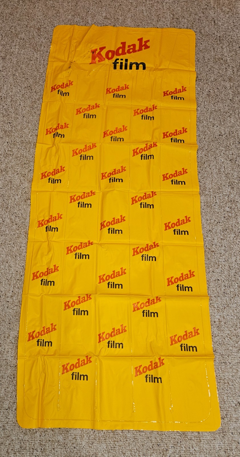 Vintage Kodak Film Inflatable Pool Float Yellow Retro Advertising Mat 80s 90s Vintage Kodak Film Inflatable Pool Float Yellow Retro Advertising Mat 80s 90s