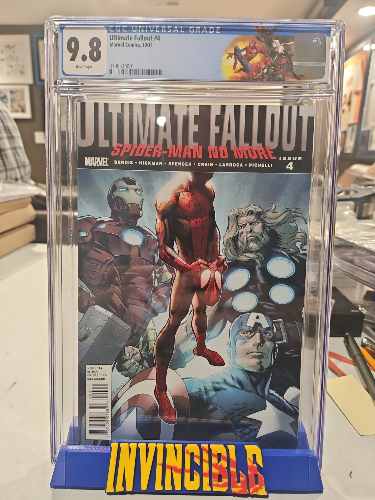 Ultimate Fallout #4 (CGC 9.8) 1st Print, Custom Label, 1st App. of Miles Morales Ultimate Fallout #4 (CGC 9.8) 1st Print, Custom Label, 1st App. of Miles Morales