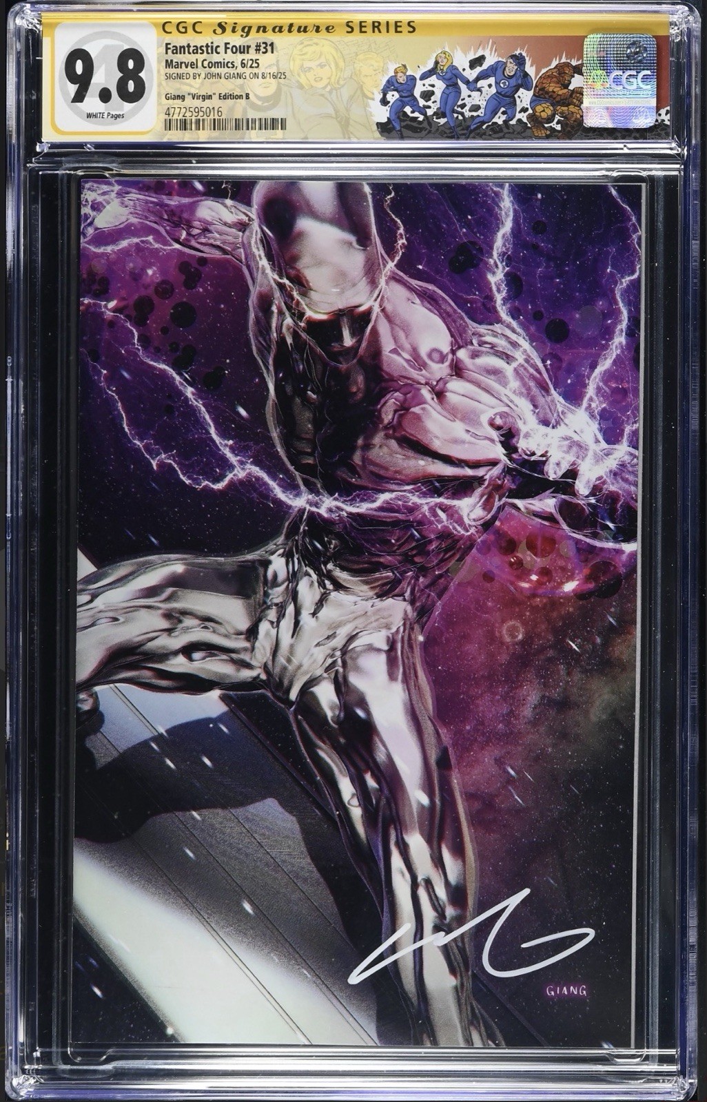 Fantastic Four #31 CGC 9.8 SS Signed John Giang Virgin Variant Secret Drop Fantastic Four #31 CGC 9.8 SS Signed John Giang Virgin Variant Secret Drop
