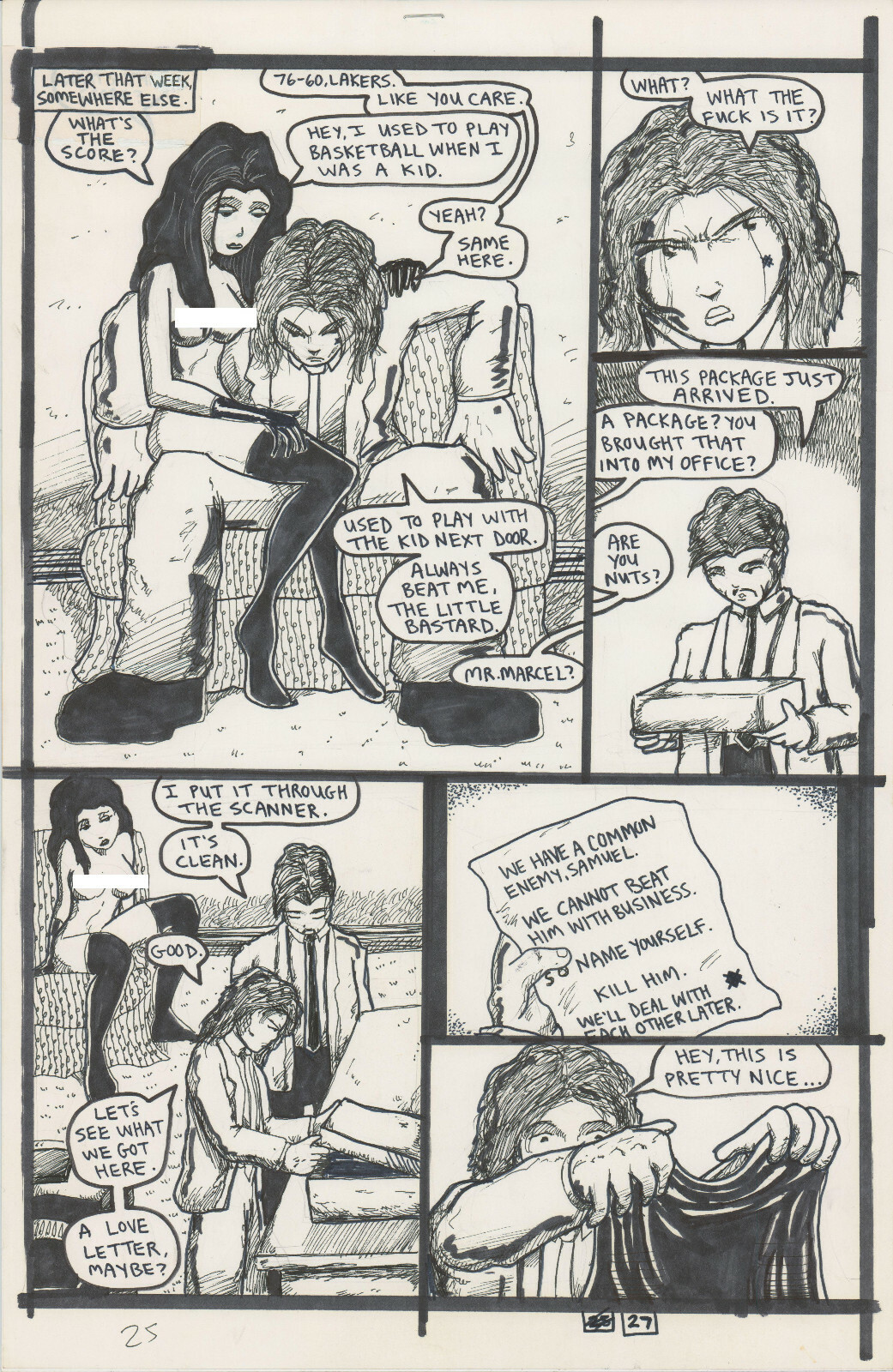 Tears Like Water #2 1999 Hand-inked original comic pg Brien Cardello ...