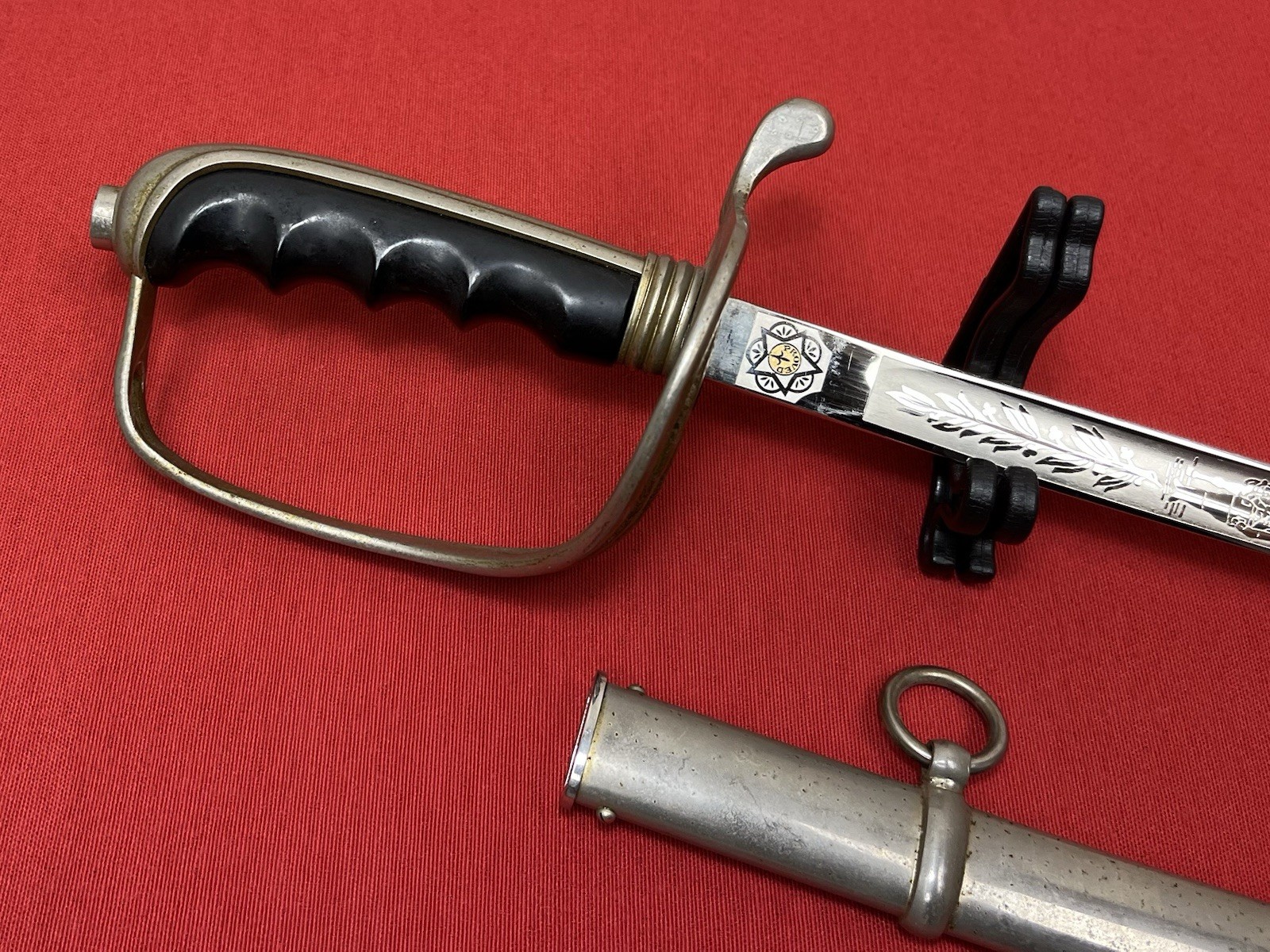 Post-WW2 Era U.S. M1902 Officer’s Sword Engraved-Eastern Military Academy Post-WW2 Era U.S. M1902 Officer’s Sword Engraved-Eastern Military Academy