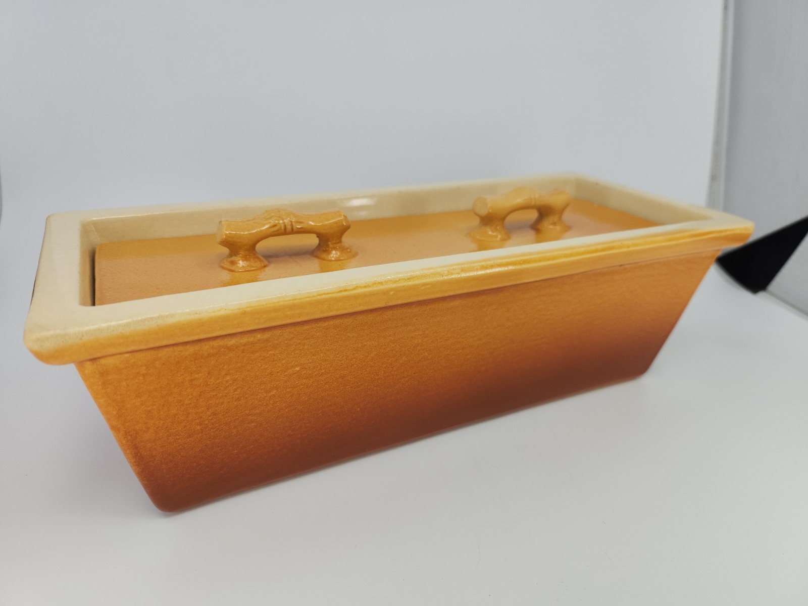 Vintage Bridge Kitchenware French Earthenware Pate Terrine Mold Press Lid 13 In Vintage Bridge Kitchenware French Earthenware Pate Terrine Mold Press Lid 13 In