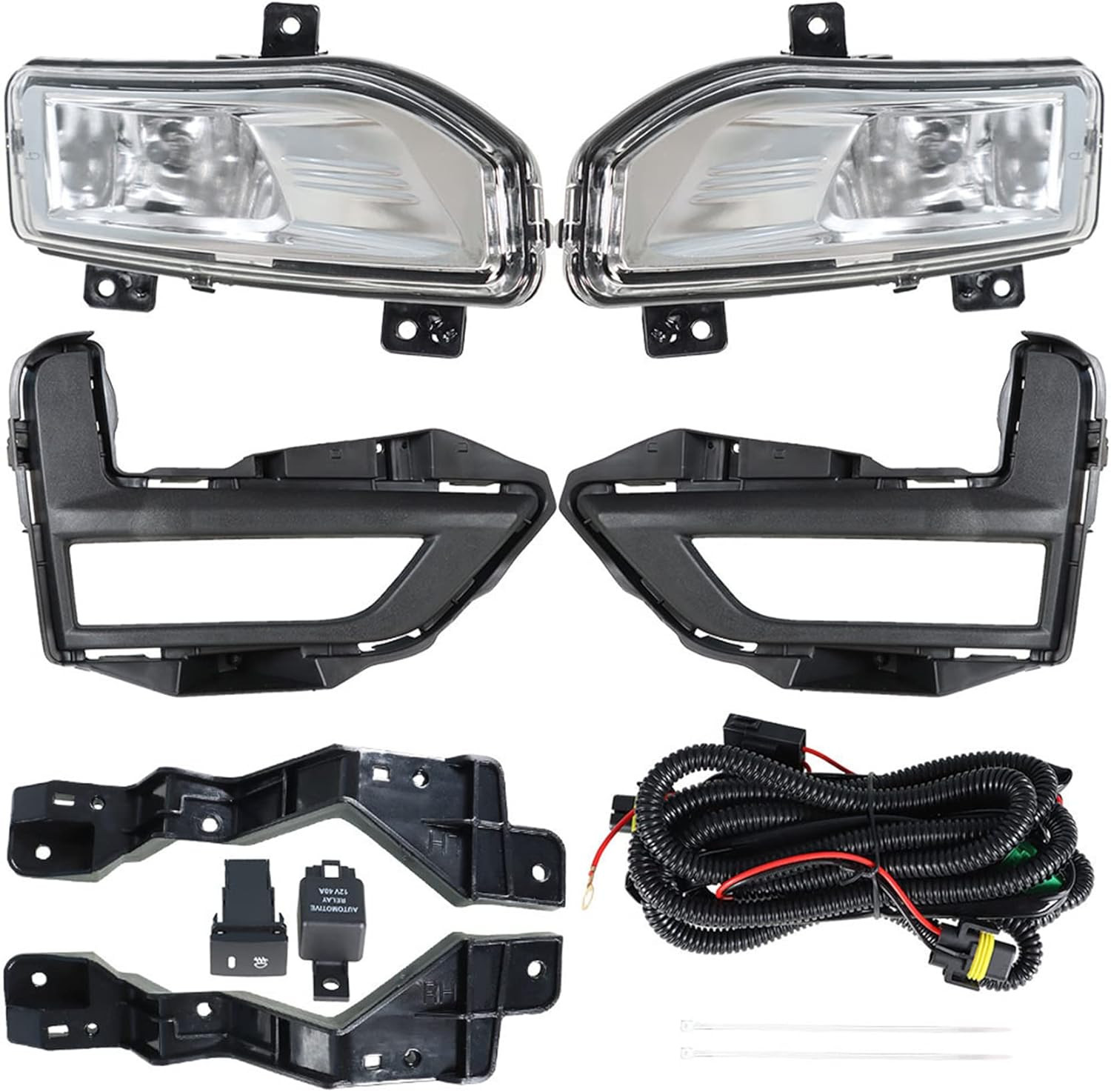 1 Pair Fog Lights Replacement for 2017-2020 Rogue S SL SV Hybrid Fog Driving Lig 1 Pair Fog Lights Replacement for 2017-2020 Rogue S SL SV Hybrid Fog Driving Lig