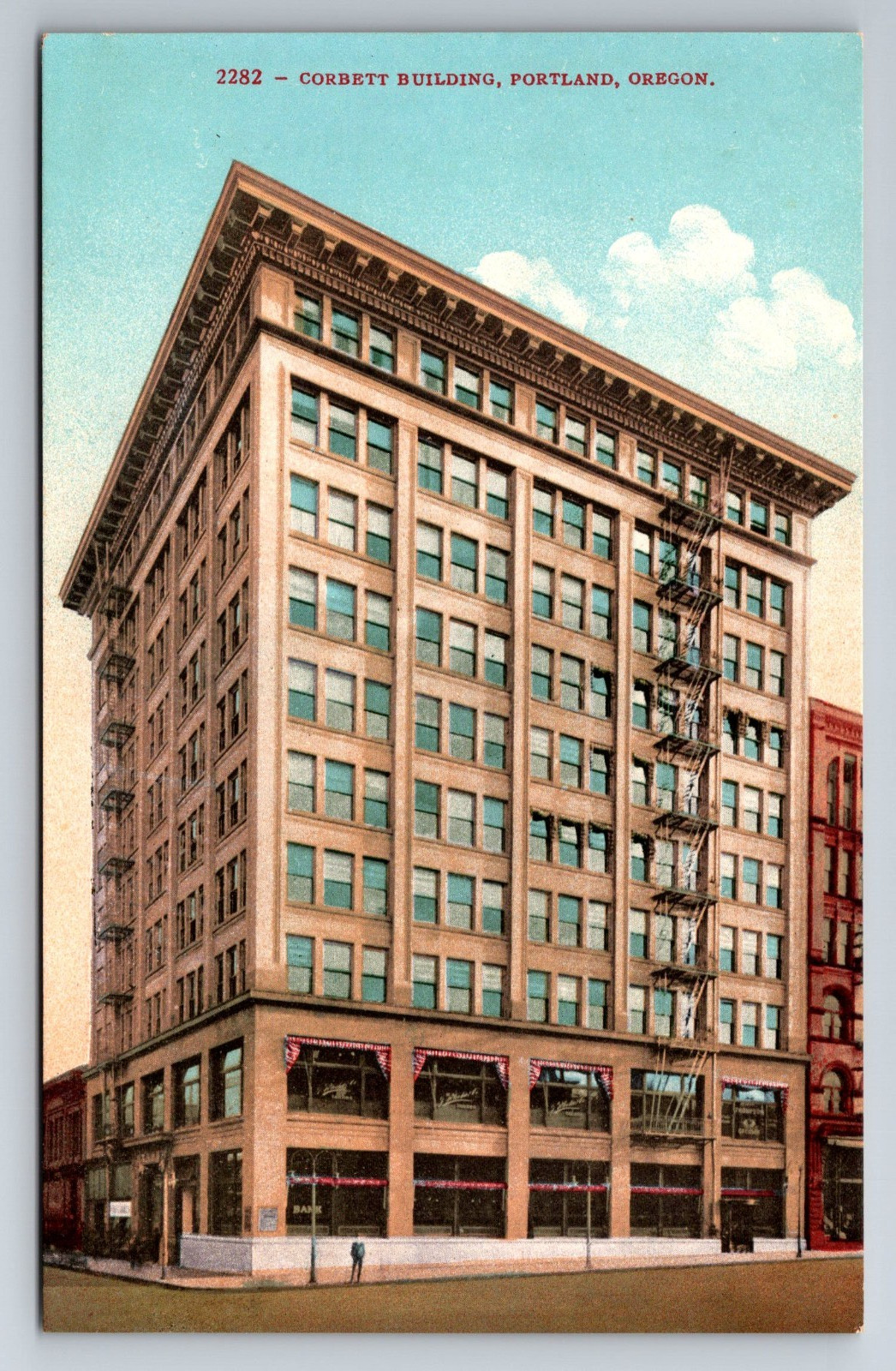 OR, Portland, Corbet Building, Vintage Postcard OR, Portland, Corbet Building, Vintage Postcard