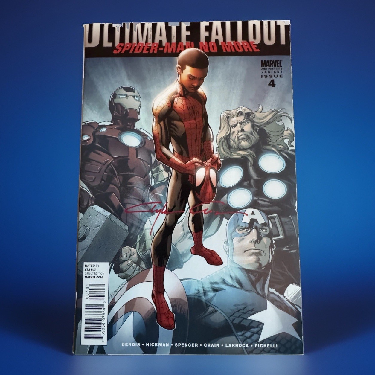 Ultimate Fallout 4 2nd Print Signed Clayton Crain 1st Miles Morales Spider-Man
