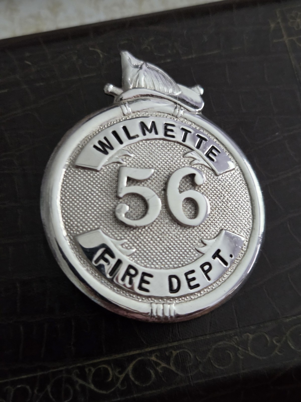 Old Vintage Chicago Fire Department Badge Obsolete Pin Wilmette IL 56 Old Vintage Chicago Fire Department Badge Obsolete Pin Wilmette IL 56