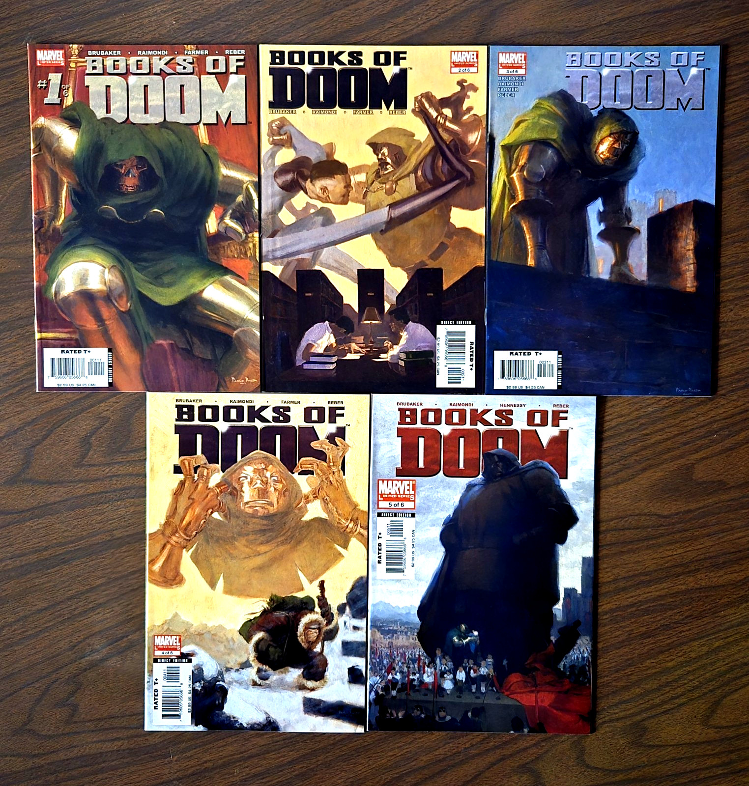 Books of Doom - #1 - 5 Set (missing #6) Marvel Comics Dr. Doom Nice Set Books of Doom - #1 - 5 Set (missing #6) Marvel Comics Dr. Doom Nice Set
