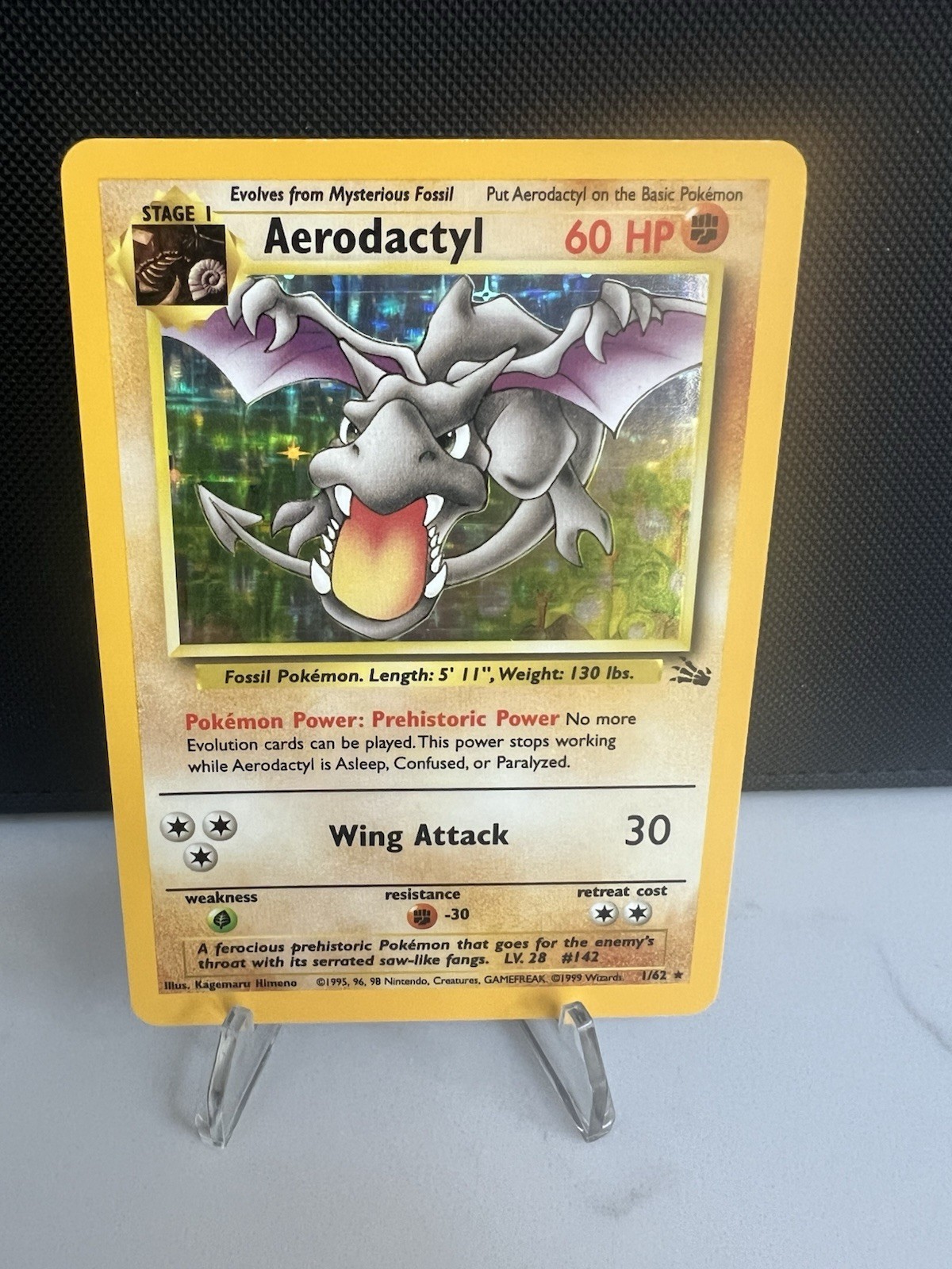 Aerodactyl 1/62 Fossil Holo Aerodactyl 1/62 Fossil Holo